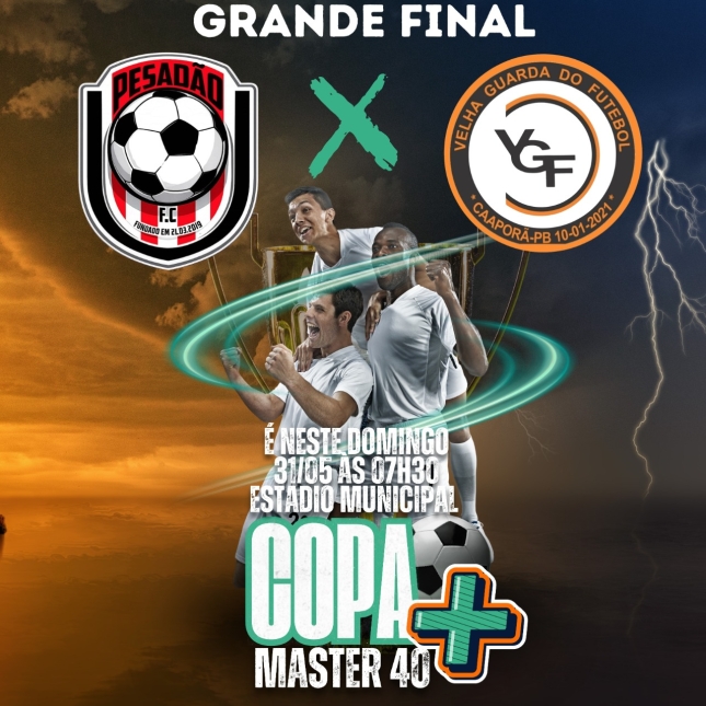 Final da Copa Master 40+ acontece neste domingo com premiação de R$ 6 mil, em Caaporã 