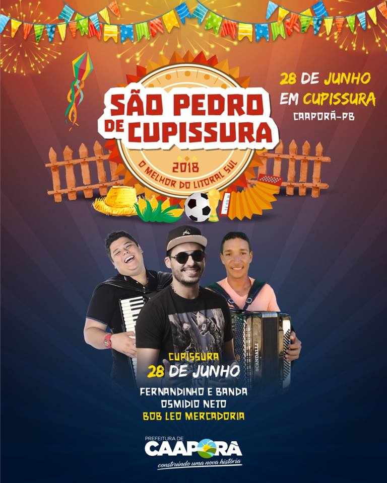 Após sucesso de São João de Caaporã, Prefeitura realiza o São Pedro em Cupissura nesta quinta (28)