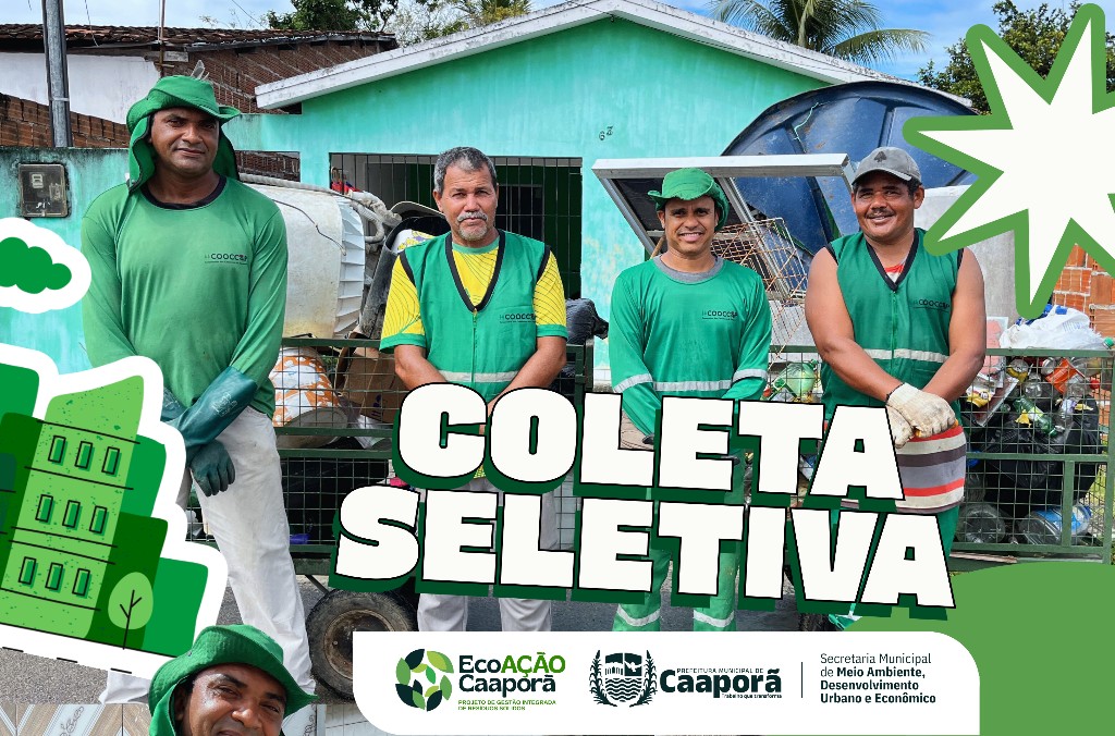EcoAção Caaporã reforça coleta seletiva no bairro Piquete
