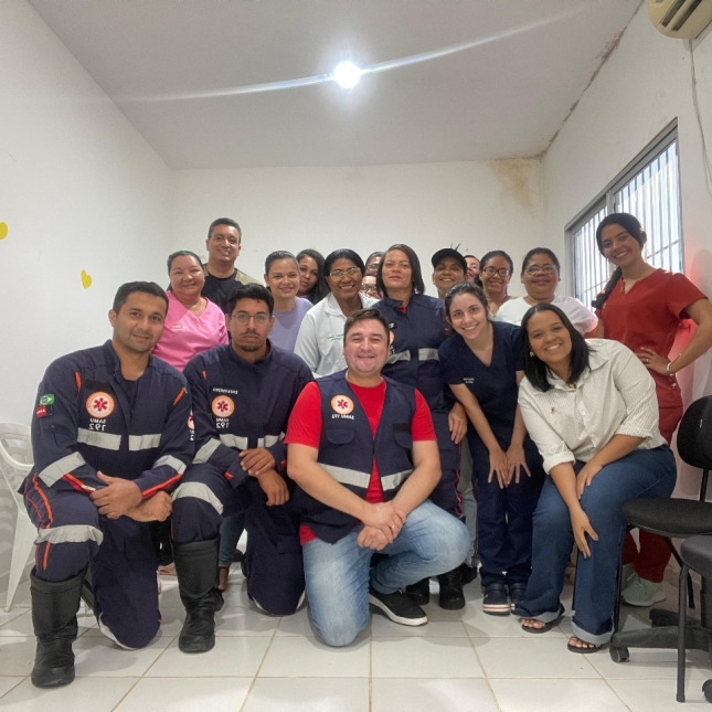 Samu Capacita realiza visitas as unidades de saúde de Caaporã