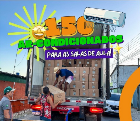 Caaporã investe em climatização das escolas e melhora ambiente de ensino