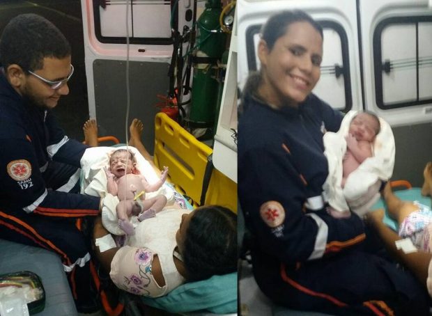 Equipe do Samu de Caaporã realiza parto dentro de ambulância na BR-101
