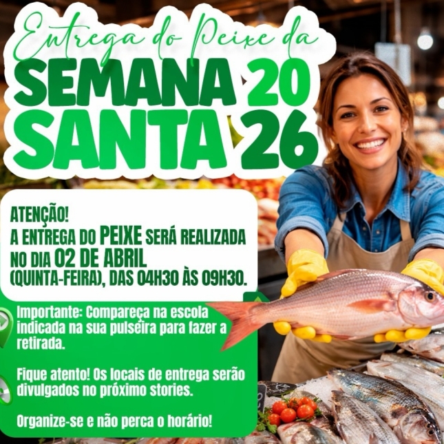 Caaporã define locais e horários para entrega do peixe na Semana Santa