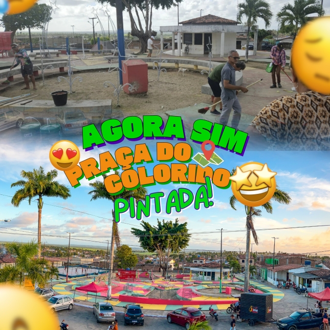 Mutirão voluntário promove revitalização da Praça do Colorido