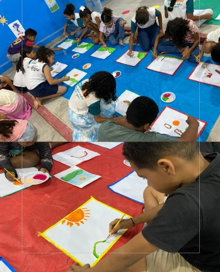 Escola Municipal Severina Helena realiza primeira Oficina de Artes e incentiva criatividade dos alunos