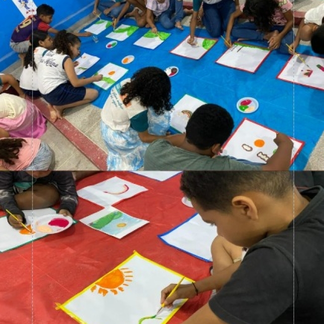 Escola Municipal Severina Helena realiza primeira Oficina de Artes e incentiva criatividade dos alunos