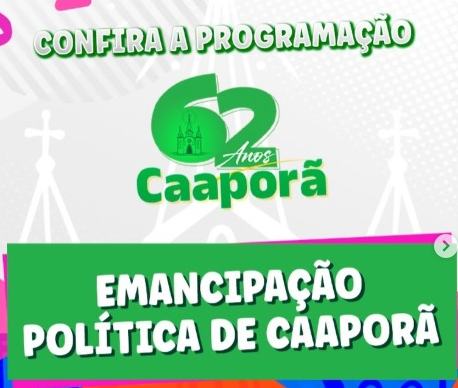 Caaporã comemora 62 anos de emancipação política com programação especial neste sábado 