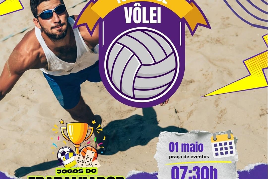 Caaporã realiza torneio de vôlei em comemoração ao Dia do Trabalhador