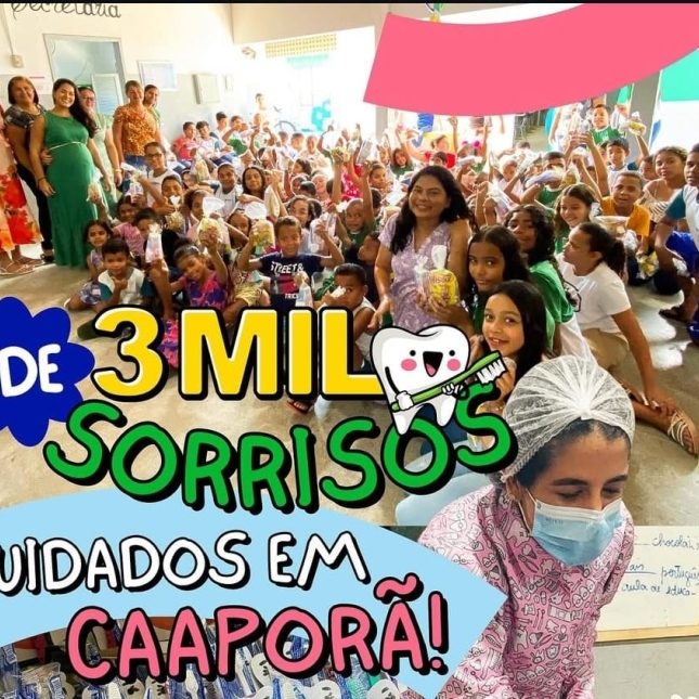 Caaporã distribui mais de 3 mil kits de saúde bucal a estudantes da rede municipal