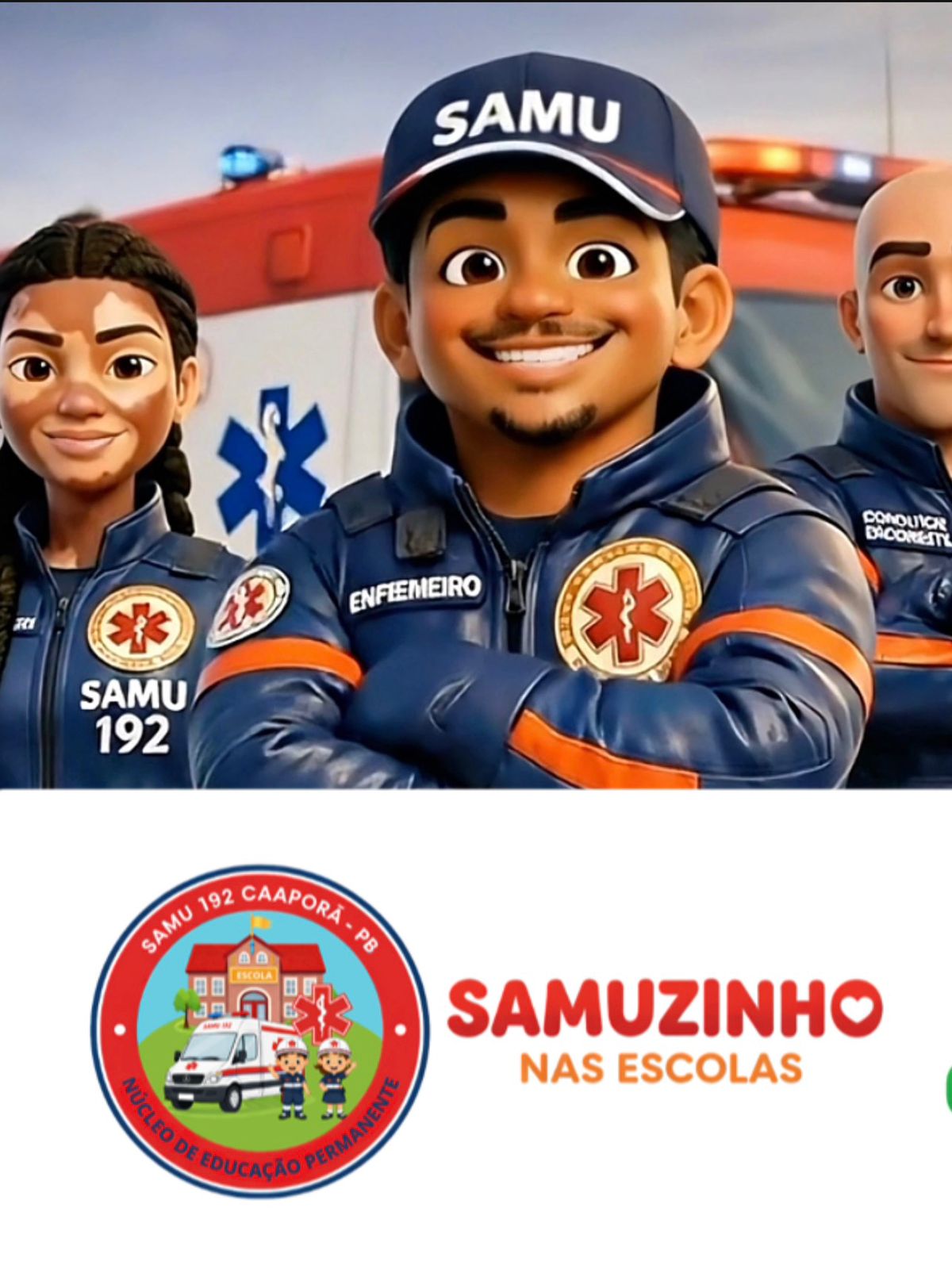 Prefeitura de Caaporã lança Samuzinho nas Escolas para ensinar primeiros socorros