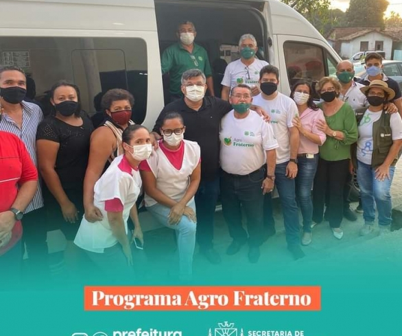 Através do "Programa Agro Fraterno", Prefeitura de Caaporã distribui cestas básicas para várias famílias