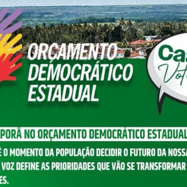 Caaporã define prioridades para o Orçamento Democrático Estadual; saiba como votar