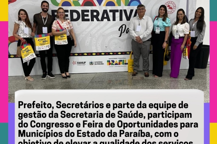 Congresso e Feira de Oportunidades para Municípios do Estado da Paraíba