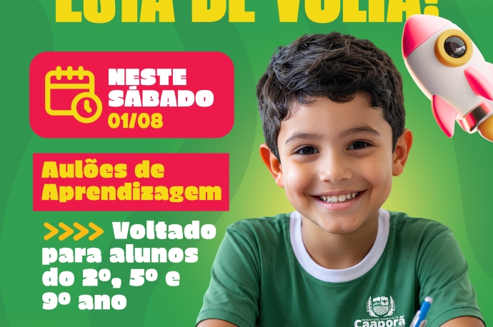 Projeto Educa Mais Caaporã retoma atividades e reforça preparação de estudantes da rede municipal